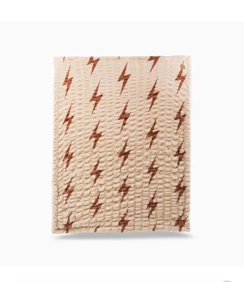 Lola Blanket x Aviator Nation  Beige Copper Bolt Large NWT